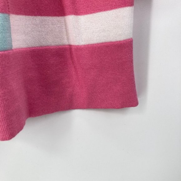 Edinburgh Knitwear Womens Colorful Long Sleeve Sweater Crewneck Bold Stripe sz L - Picture 7 of 10